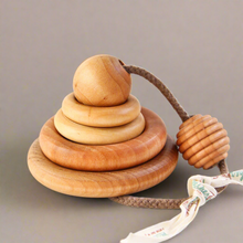 Load image into Gallery viewer, Organic TeetherToys® NATURAL RING STACKER