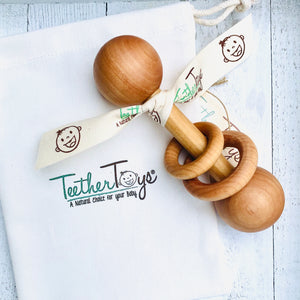 Organic TeetherToys®️ BABY'S FIRST RATTLE