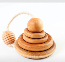 Load image into Gallery viewer, Organic TeetherToys® NATURAL RING STACKER
