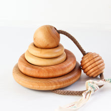 Load image into Gallery viewer, Organic TeetherToys® NATURAL RING STACKER
